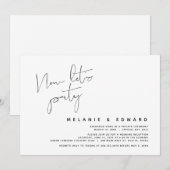 Moderne weddenschap, nu een feest kaart (Voorkant / Achterkant)