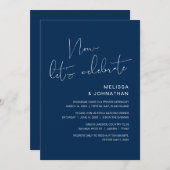 Moderne weddenschap, nu vieren we Invi Kaart (Voorkant / Achterkant)