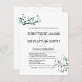 Moderne weddenschappen kaart (Voorkant / Achterkant)