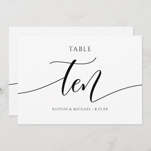 Moderne weddenschapsomvang - 10 kaart (Voorkant / Achterkant)