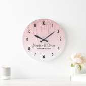Moderne weddenschapsroze druppelaar grote klok (Huis)