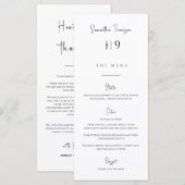 Moderne weddenschapstabel Sorteren - Kaartmenu (Voorkant / Achterkant)