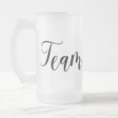 Moderne weddenschapsteamgroep met Bowtie Design Matglas Bierpul (Links)