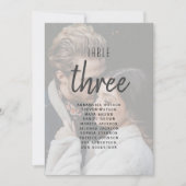 Moderne Wedding Foto Zitplaatsen Grafiek (Voorkant)