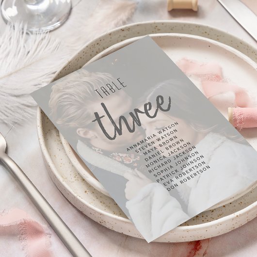 Moderne Wedding Foto Zitplaatsen Grafiek