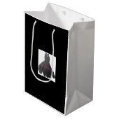 Moderne Wedding Party Maid of Honor Dress Gift Bag Medium Cadeauzakje (Voorkant Gekanteld)