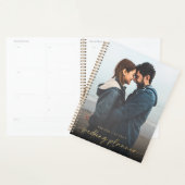 Moderne Wedding Planner Gold Glitter Kalligrafie (Display)