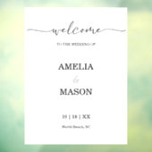 Moderne Wedding Window Cling Decal voor Spiegels (Vel 3)