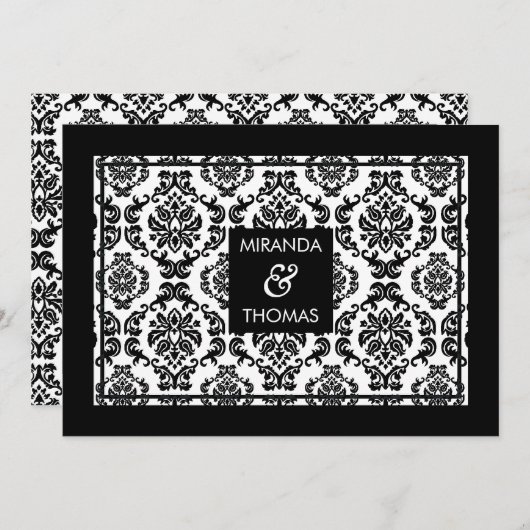 MODERNE WEDINGINVITATIES : kleurt 10 Kaart (Voorkant / Achterkant)