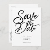 Moderne weduwschap van het Manuscript sparen de Da Aankondigingskaart (Voorkant / Achterkant)