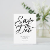 Moderne weduwschap van het Manuscript sparen de Da Aankondigingskaart (Staand voorkant)