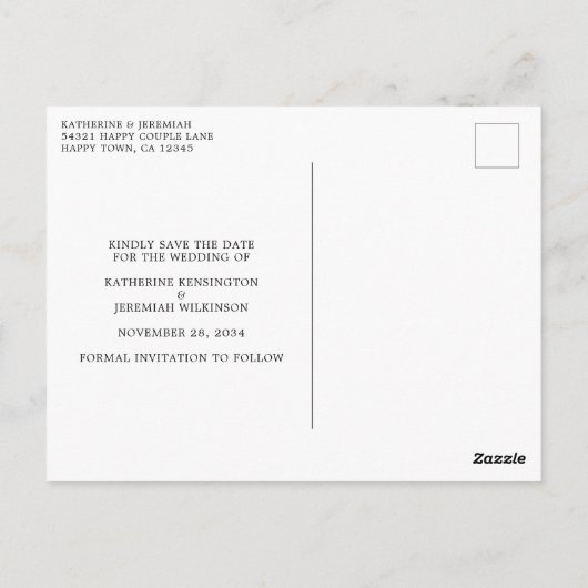 Moderne weduwschap van het Manuscript sparen de Da Briefkaart (Achterkant)