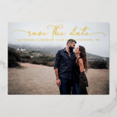 Moderne weduwschap van het Manuscript sparen de Da Folie Uitnodiging (Voorkant)