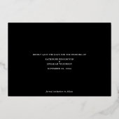 Moderne weduwschap van het Manuscript sparen de Da Folie Uitnodiging (Achterkant)