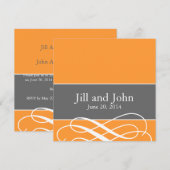 Moderne weduwschappen Oranje grijze uitvindingen Kaart (Voorkant / Achterkant)