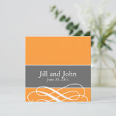 Moderne weduwschappen Oranje grijze uitvindingen Kaart (Staand voorkant)