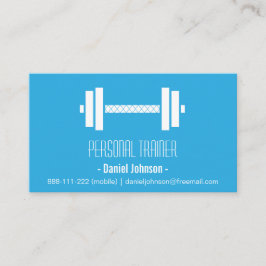 Moderne weegschaal fitness Personal Trainer Blue Visitekaartje