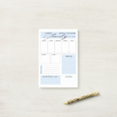 Moderne weekblad voor familie post-it® notes (Op bureau)