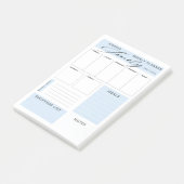 Moderne weekblad voor familie post-it® notes (Schuin)