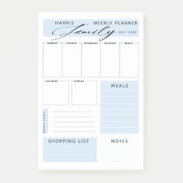 Moderne weekblad voor familie post-it® notes