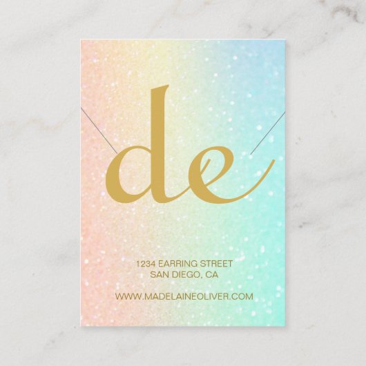 Moderne weergave van Ketting Visitekaartje (Achterkant)