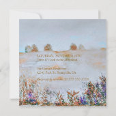 Moderne weide bloemenlandschap Verjaardag Kaart (Achterkant)