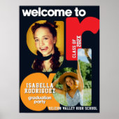 Moderne Welkom bij Afstuderen op de Middelbare Sch Poster (Voorkant)