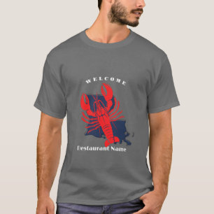 Moderne welkom rivierkreeft Louisiana aangepaste n T-shirt