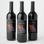 Moderne welkom rivierkreeft Louisiana aangepaste n Wijn Etiket (Flessen)