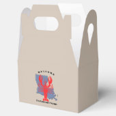 Moderne welkom rode rivierkreeft Louisiana aangepa Bedankdoosjes (Geopend)