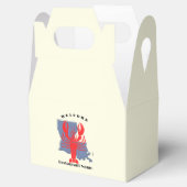 Moderne welkom rode rivierkreeft Louisiana aangepa Bedankdoosjes (Geopend)