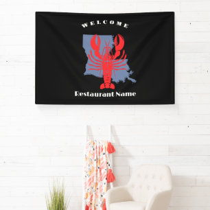 Moderne welkom rode rivierkreeft Louisiana aangepa Spandoek