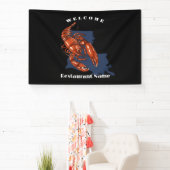 Moderne welkom rode rivierkreeft Louisiana aangepa Spandoek (Insitu)