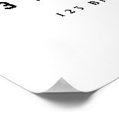 Moderne Welkomsposter voor Afstuderen Minimalistis Poster (Hoek)