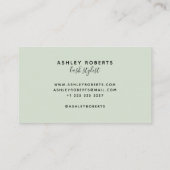 Moderne welkomstlichterij visitekaartje (Achterkant)