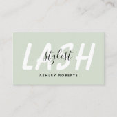 Moderne welkomstlichterij visitekaartje (Voorkant)