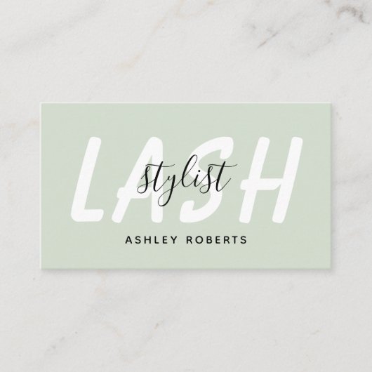 Moderne welkomstlichterij visitekaartje (Voorkant)