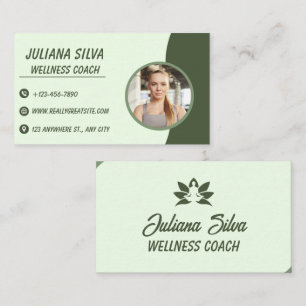 Moderne Wellness Coach Hulp bij Zakelijke Visiteka Visitekaartje