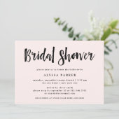 Moderne wens | Blush roze Vrijgezellenfeest Kaart (Staand voorkant)