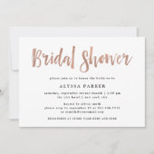 Moderne wens | Faux Roos Goud Vrijgezellenfeest Kaart (Voorkant)