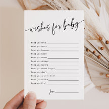 Moderne wensen voor Baby Classic Minimalistisch Ad