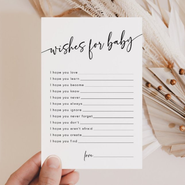 Moderne wensen voor Baby Classic Minimalistisch Ad (Creator heeft geüpload)