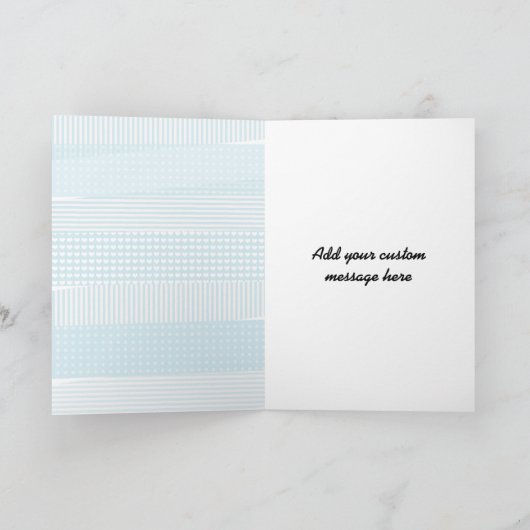 Moderne Wenskaart het eenvoudige van "Gelukkig Kaart (Binnen)