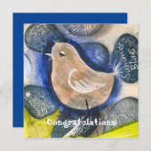 Moderne wenskaart, kokolibrie (Voorkant / Achterkant)