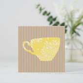 Moderne Wenskaart voor beker- en strepesplein (Staand voorkant)