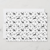 Moderne wenskaart voor de feestdagen met bewerkbaa feestdagenkaart (Achterkant)