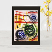 Moderne Wenskaart voor machines Kaart (Gele Bloem)