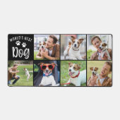 Moderne Werelden Beste Hond 7 Foto Collage Custom Bureaumat (Voorkant)