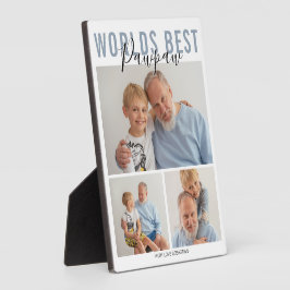 Moderne werelden Beste Pawpaw 3 Foto Plaque Fotoplaat