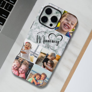 Moderne Wereld's Best Mummy Gift Foto Groen Marmer iPhone 16 Pro Max Hoesje